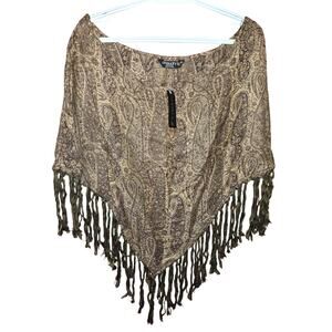 Chaudry KC Sports Brown Paisley Cover-Up Shawl
